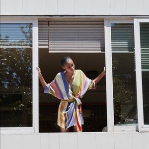 brand new! sold out! zara stripped jump suit